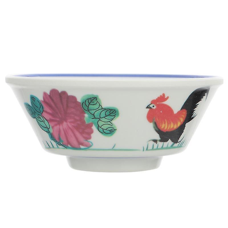 12.3X12.3x5.2cm White Tureens 1pc Farmhouse Retro Rice Bowl Restaurant Soup Bowl Creative Food Servi