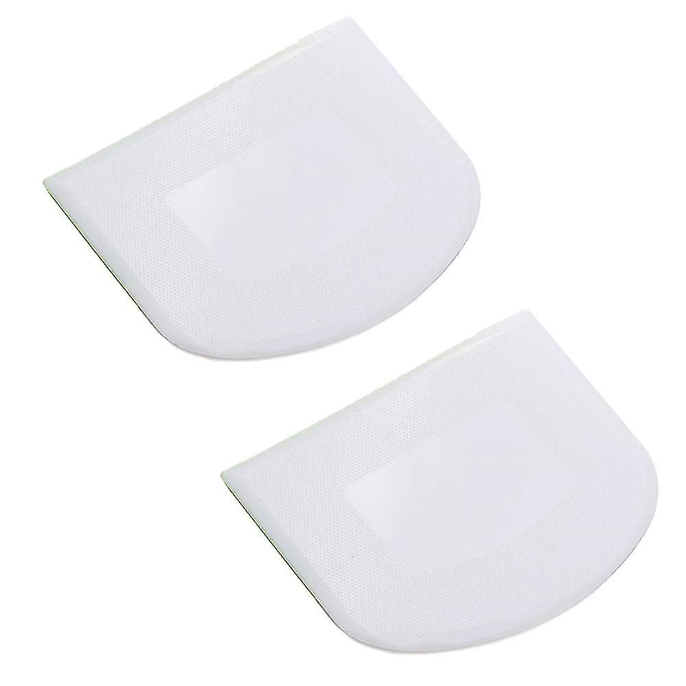 2pcs Plastic Dough Scraper Bowl Scraper,food-grade Bench Scraper