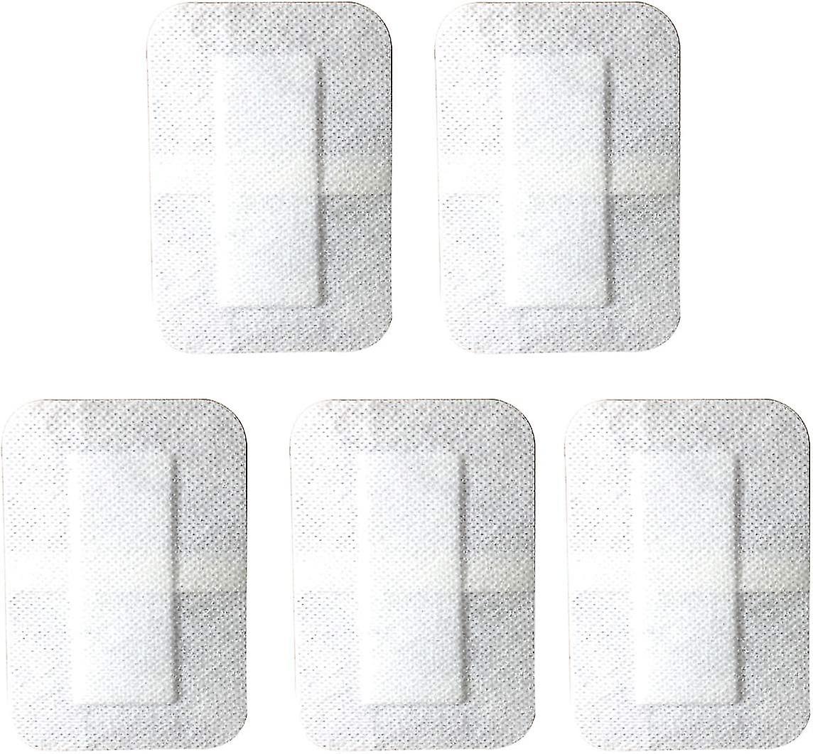 10pcs Adhesive Sterile Wound Dressing, Breathable Composite Dressing 7x6cm