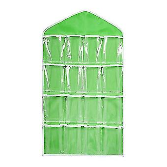 16 Pockets Clear Over Door Hanging Bag Shoe Rack Hanger Underwear