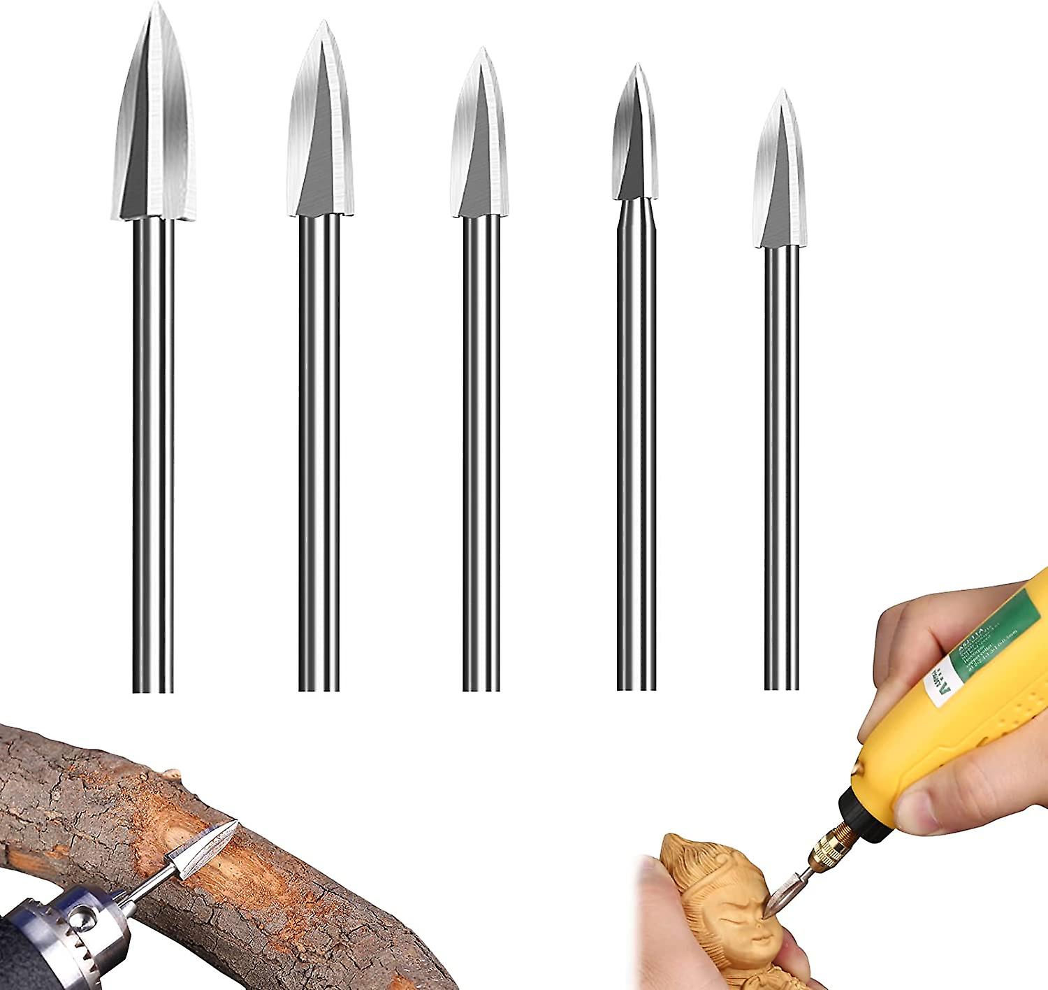 Wood Carving Tools Kit, 5 Pieces Wood Carving Diy Woodworking Tools