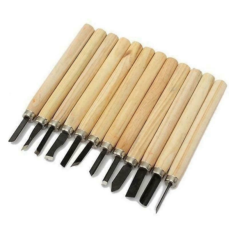 Wood Carving Tools Set of 12 Chisels with Canvas Case | Gouges and Woodworking Chisel Set for Beginners and Professionals