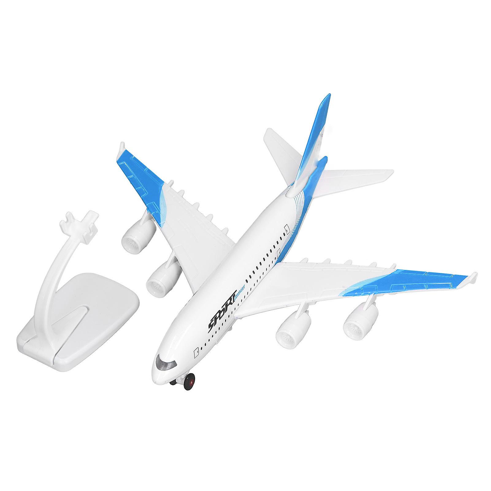 Alloy Airplane Model Aircraft Model 5 Lights Passenger Jet Toy with Display Stand