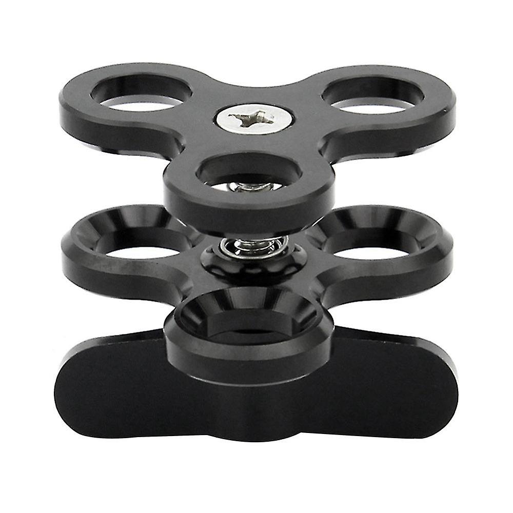 Ball Clamp 3 Holes Diving Lights Arm Ball Butterfly Clip Mount Bracket For Action Camera Flashlight