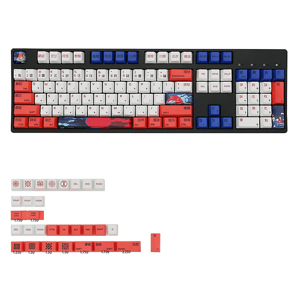 134 Key PBT Keycaps Full Set OEM Profile Keycap for Mechanical Keyboard