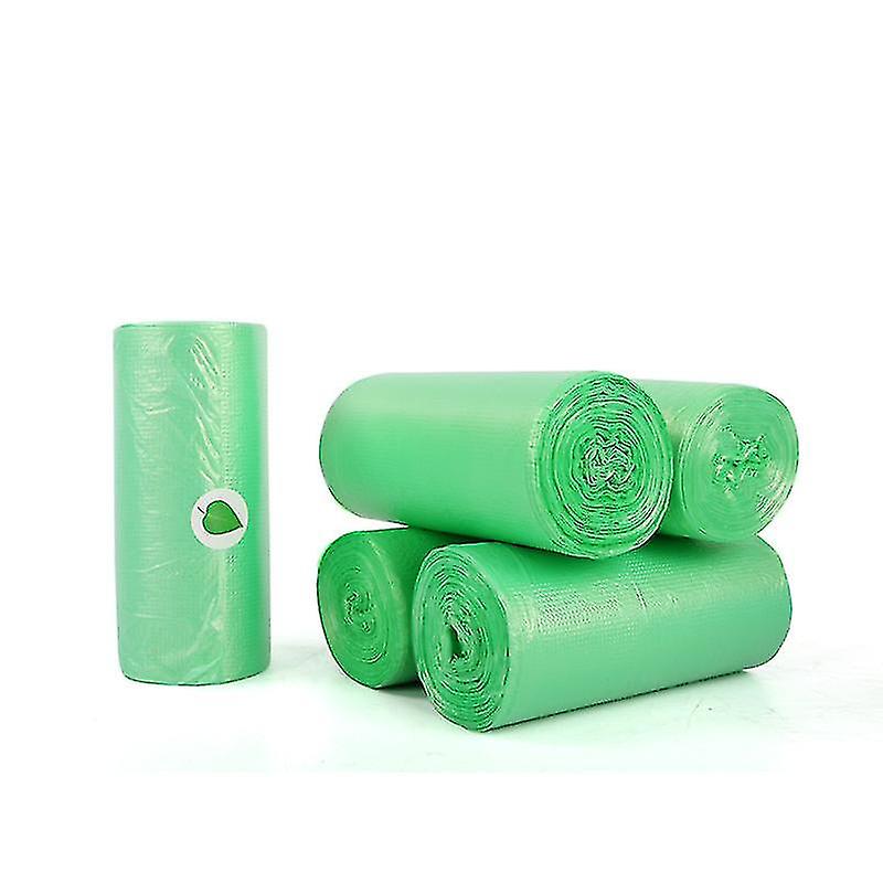 Domestic Garbage Bags, Continuous Roll Garbage Bags,200pcs Green
