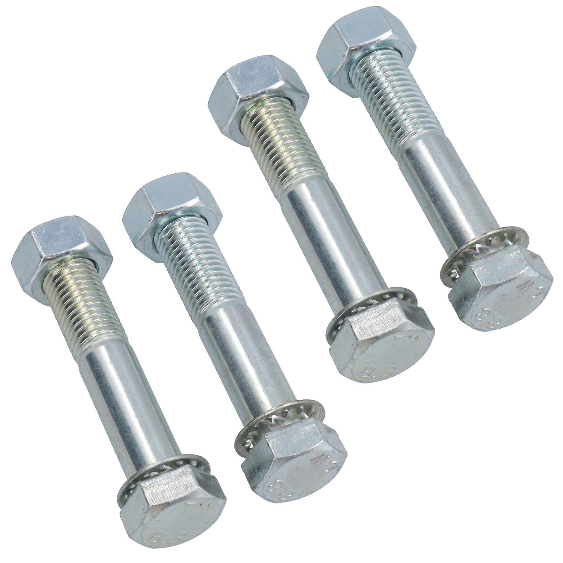 M16 (16mm) x 90mm High Tensile Tow Bar Ball Fixing Bolts Washers + Nuts 4 Pack