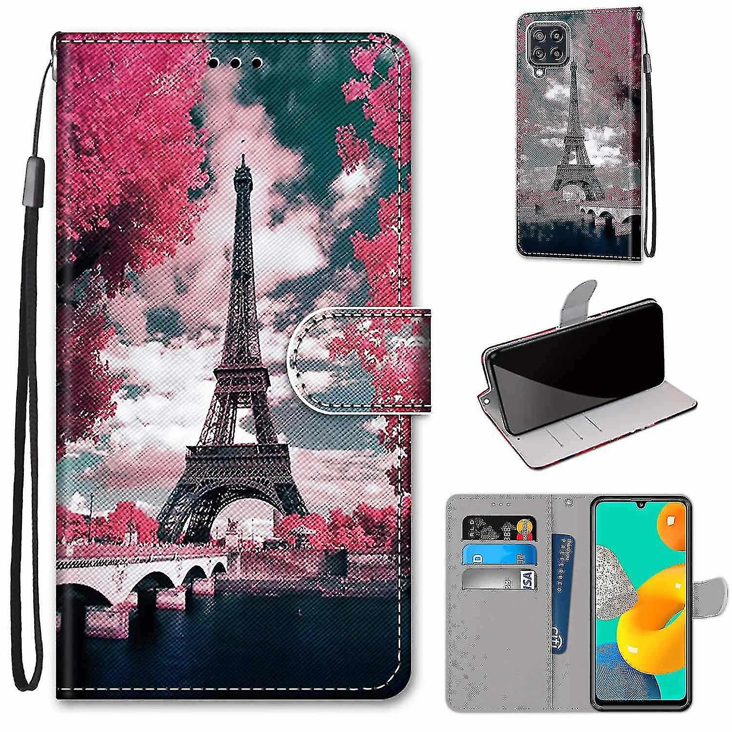 Compatible With Samsung Galaxy M32 4g/f22 Eiffel In Autumn Mobile Case