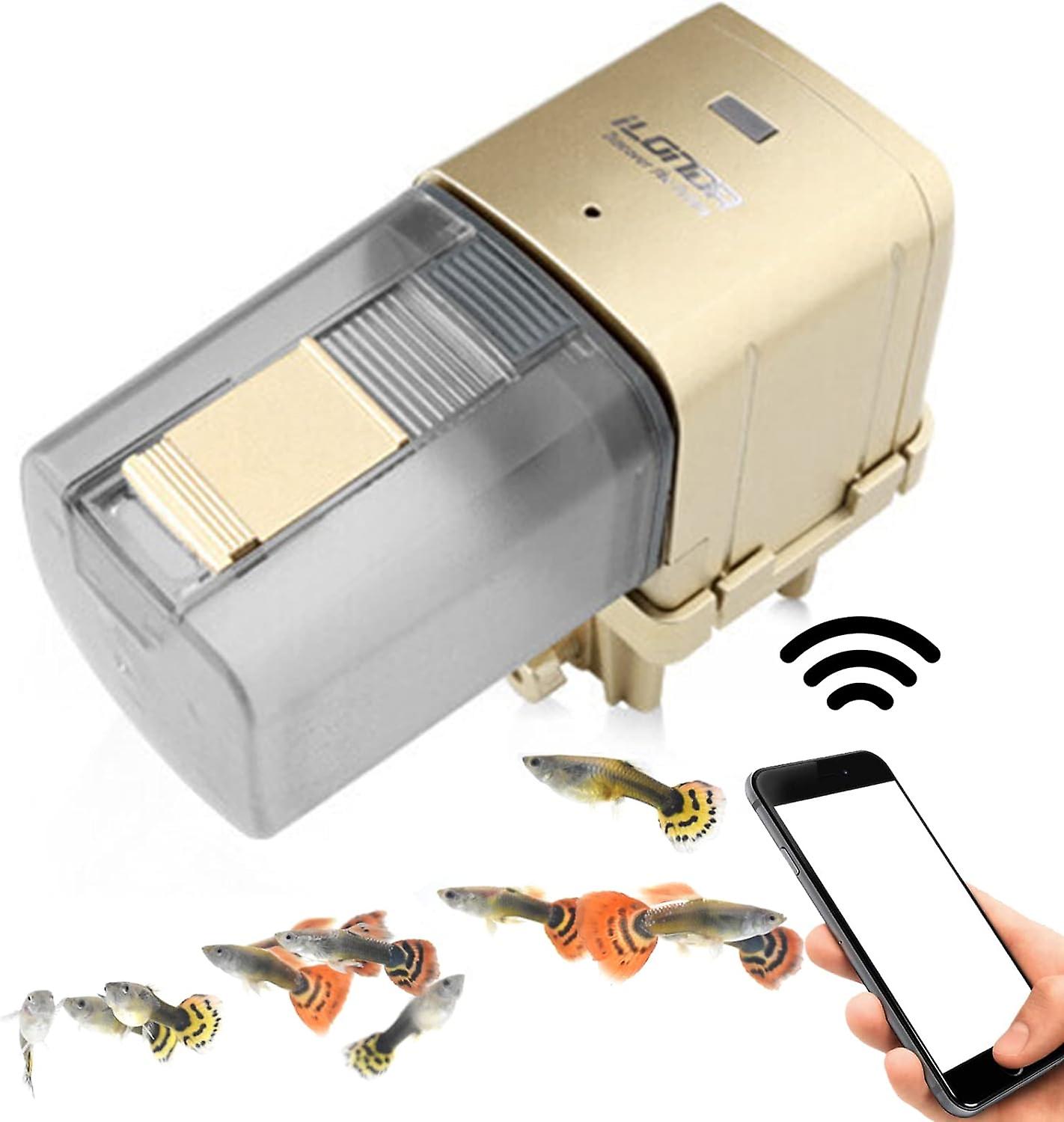 Automatic Aquarium/fish Food Feeder With Timer Adjustable Wifi Control, Multifunctional Adjustable Fish Feeder, 175ml Capacity