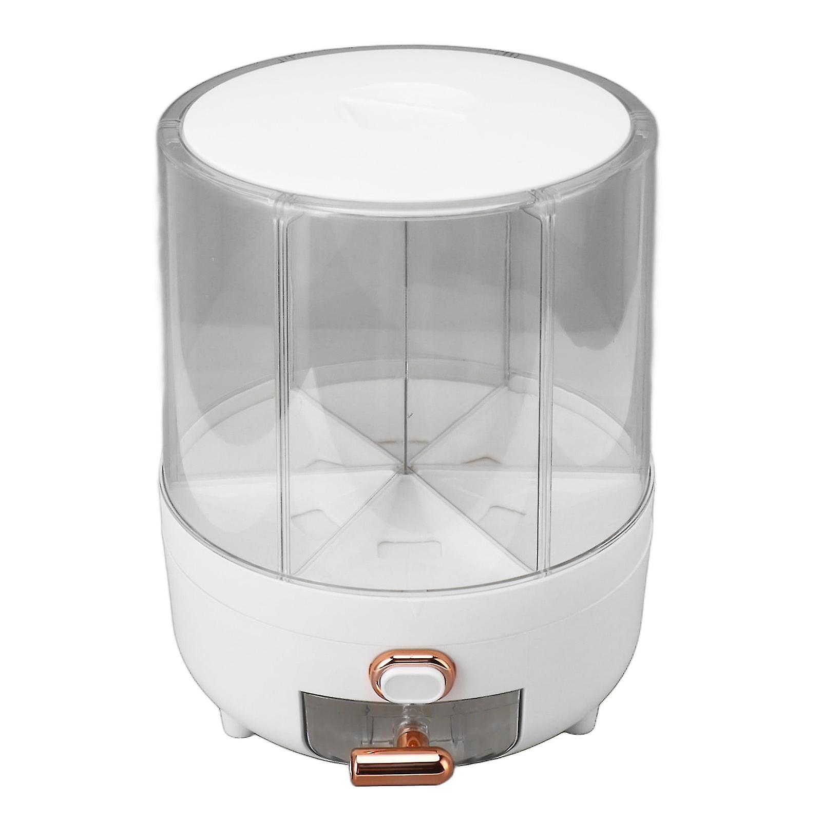Rice Grain Storage Container 360 Rotating Grain Storage Food Dispenser Measuring Cylinder Large Size 