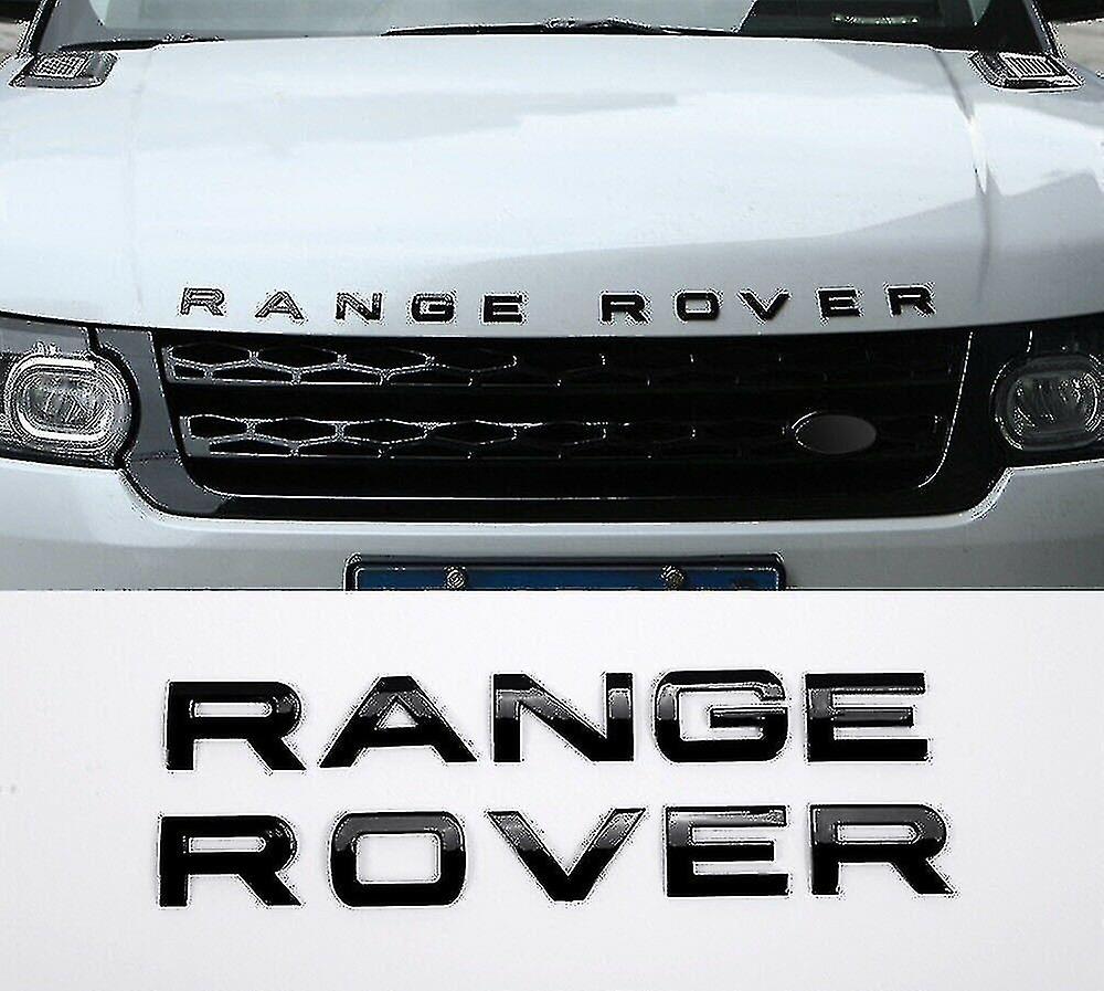 Gloss Range Rover Grill Bonnet And Back (pack Of 2)