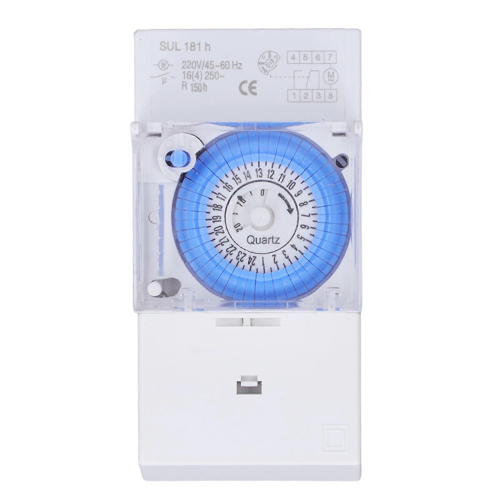 24 Hour Mechanical Timer Waterproof Programmable 24h Time Switch for Outdoor AC230V