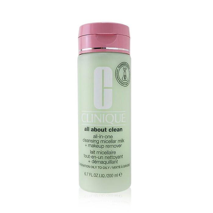 Clinique All About Clean All-in-one Cleansing Micellar Milk + Makeup Remover - Combination Oily To Oily 200ml/6.7oz
