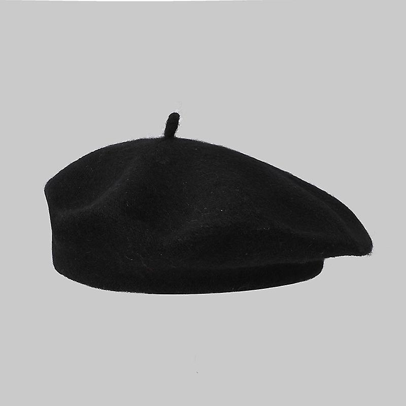 Women's Basque Cap - Wool - Margie Beret/Black