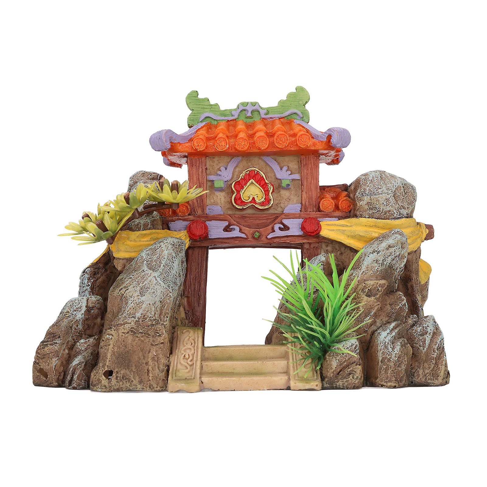 Aquarium House Decoration Toxic Free Classical Colorful Resin Fish Tank Castle Ornament