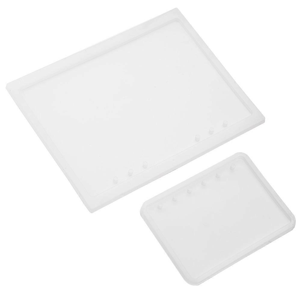 2pcs/set A5 A7 Notebook Shape Silicone Mold for Diy Epoxy Resin Crystal Notepad Cover