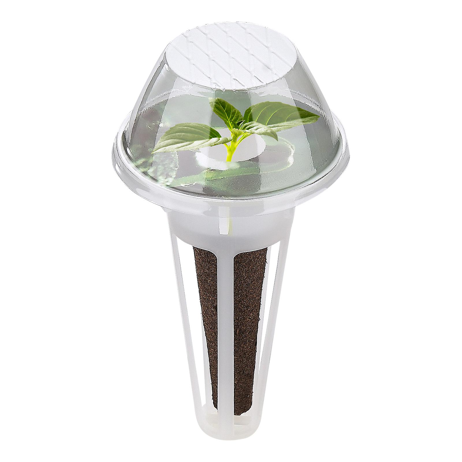 水耕栽培ガーデンアクセサリープラントポッドキット30x成長バスケット30x透明断熱蓋30x植物成長スポンジ30xラベル