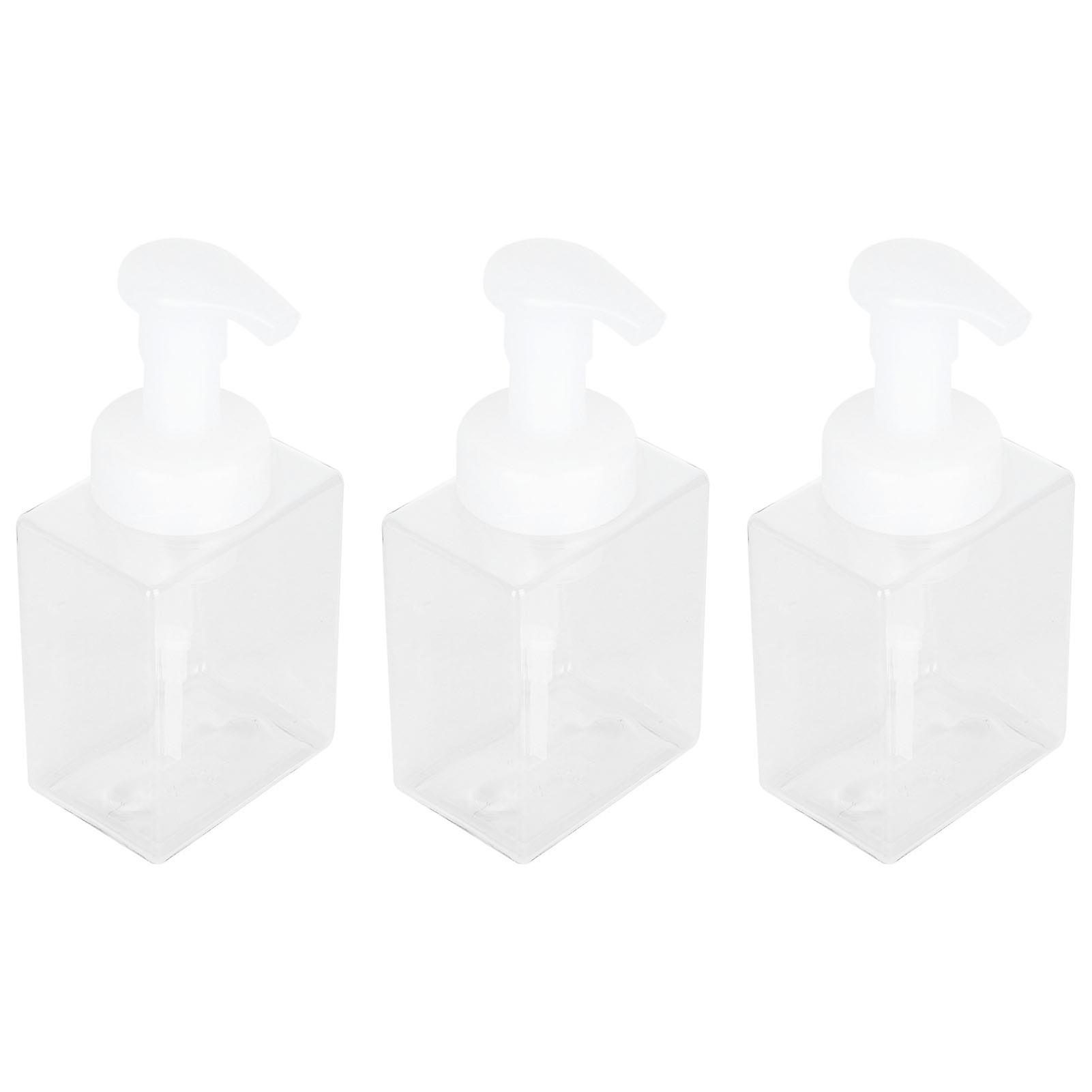 3PCS 250ml Foaming Soap Dispenser Pump Bottle Empty Foam Liquid Hand Soap Container Plastic Press Bottle