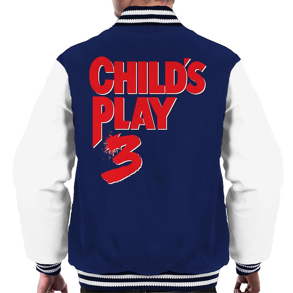 Chucky Childs Play 3 Classic Red Logo Men's Varsity Jacket