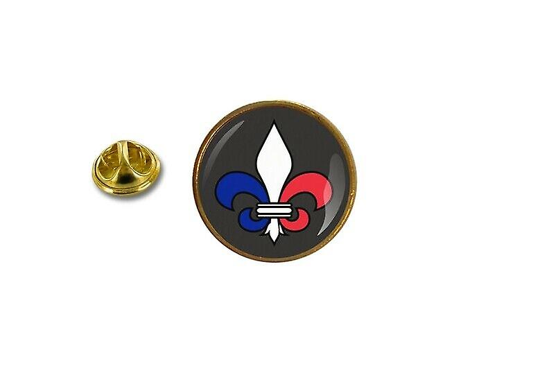 pine pine pine badge pin-apos;s metal with butterfly clamp lily flag France