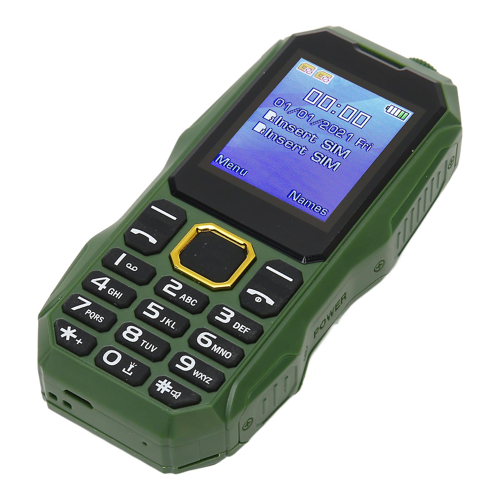 נעול בכיר טלפון סלולרי 2G GSM כרטיס SIM כפול 5800mAh סוללה כפתור גדול קול חזק טלפון נייד לילדים קשישים