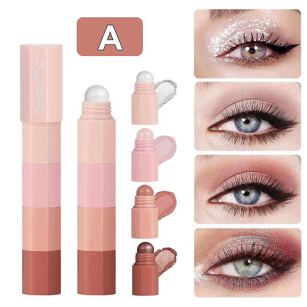 4 Color Eyeshadow Pencil Waterproof Pearlescent Eyeshadow Pencil