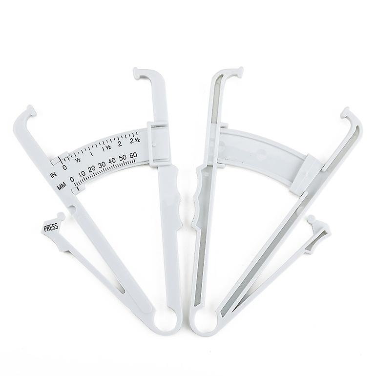 2pcs white body fat forceps\fat caliper with slider/fat clip/sebum caliper/fat thickness measurement
