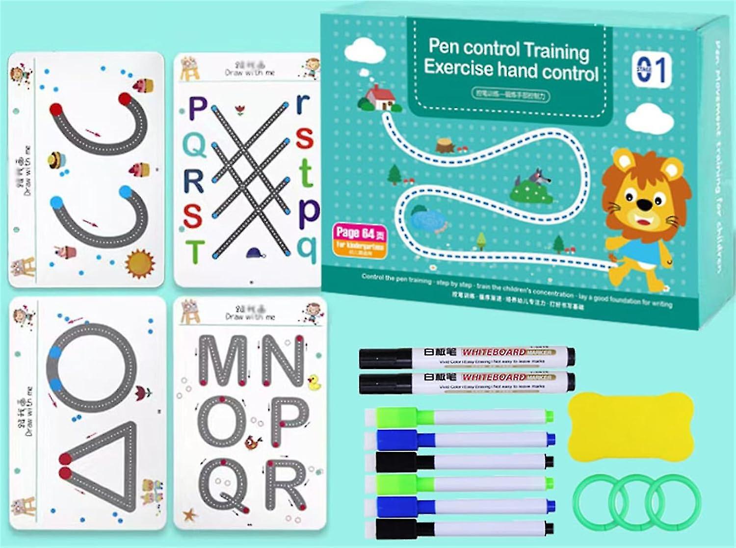 Scribble Smart Workbook Fast-Track Young Minds,Scribble Smart Reusable Workbook, Little Curious Minds Workbook