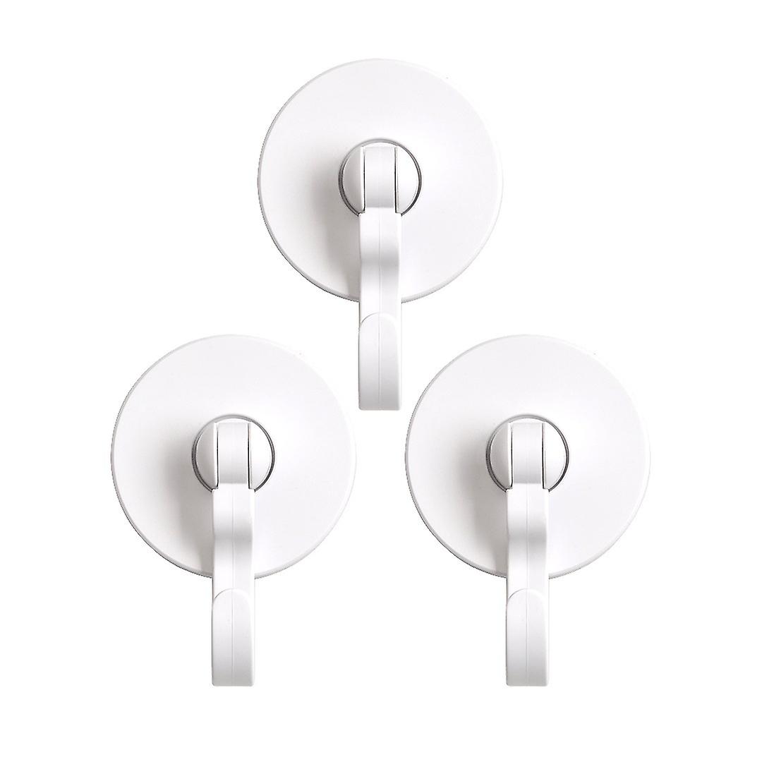 6 Pieces 360° Rotatable Self-Adhesive Hooks, No-Drill Wall Hook, Adhesive Ceiling Hook, Multi-Purpose Hooks, Waterproof Transparent Adhesive Hooks(Ma