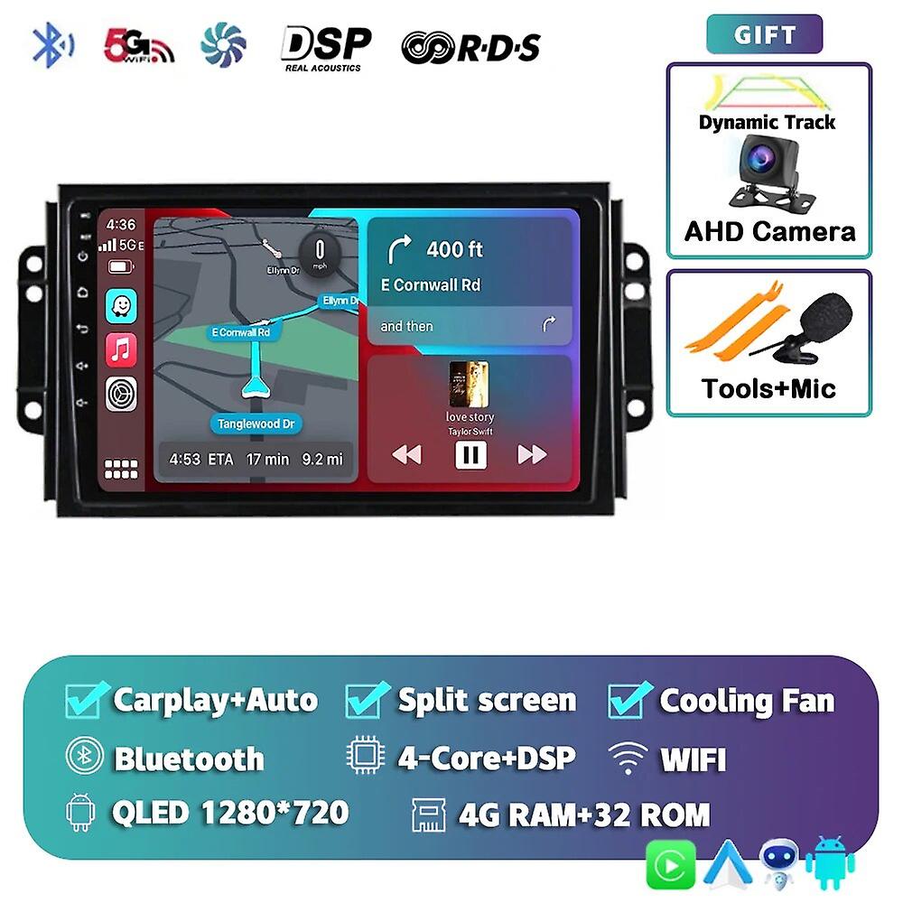 Android 13 Carplay Auto Wifi+4g Car Radio For Chery Tiggo 3 2016 2017 2018 Multimedia Gps Player Stereo 2din Dsp Head Unit Audio