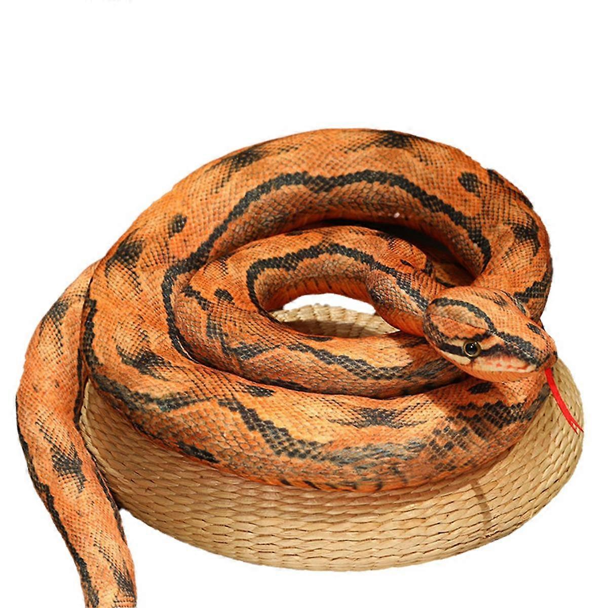 Simulation Python Plush Toy Giant Python Cobra Plush Animal Plush Doll Halloween Decoration Gift Re