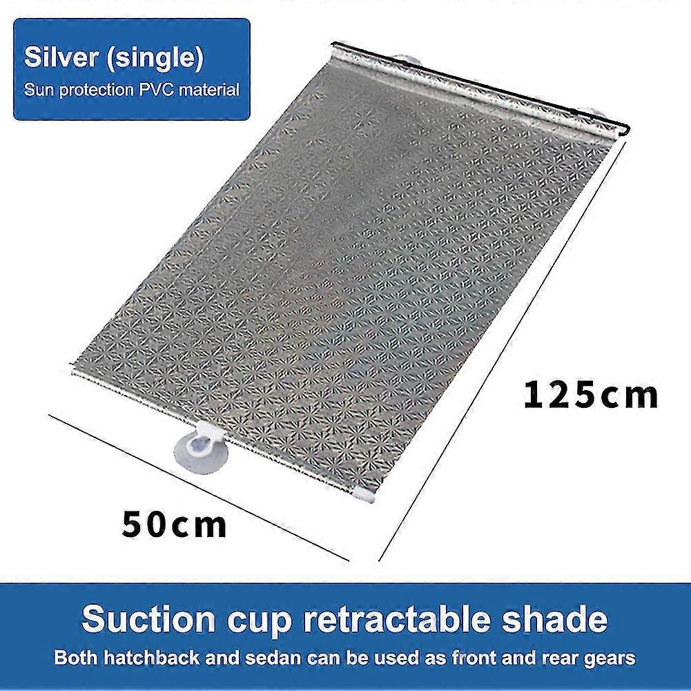 Exquisite Retractable Windshiled Sunshade Curtain Adjustable Sun Visor Protector Block Heat And 99% Uv Rays Sun Shade With Suction Cup