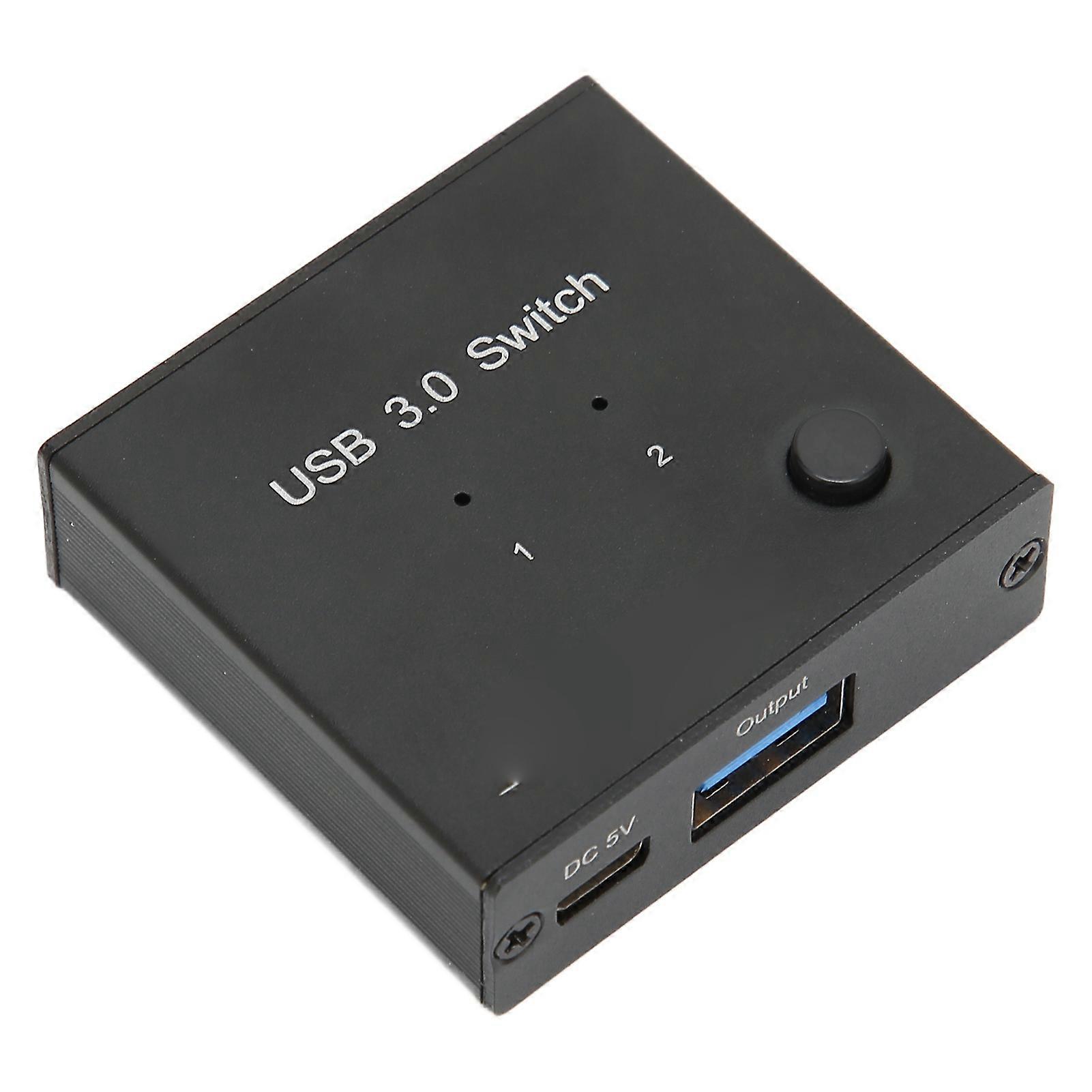 USB 3.0 Switching Selector USB 3.0 Peripheral Sharing Switch for Printer Scanner Mouse Keyboard Card Reader