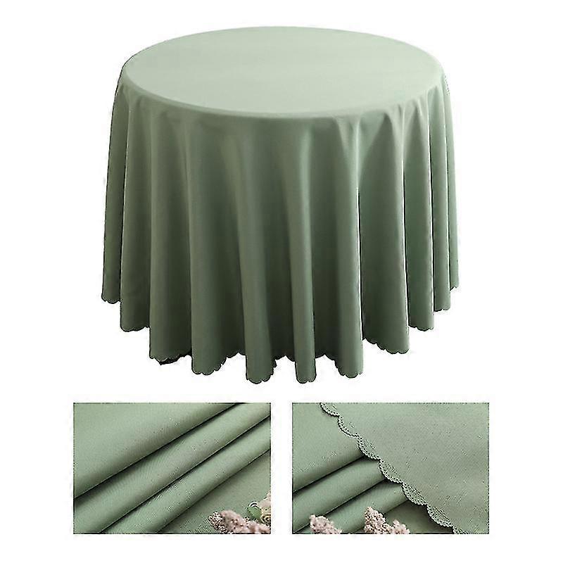 Nappe verte gazon, nappe de table, housse de fête de mariage, housse d'anniversaire, housse lavable en polyester JO3