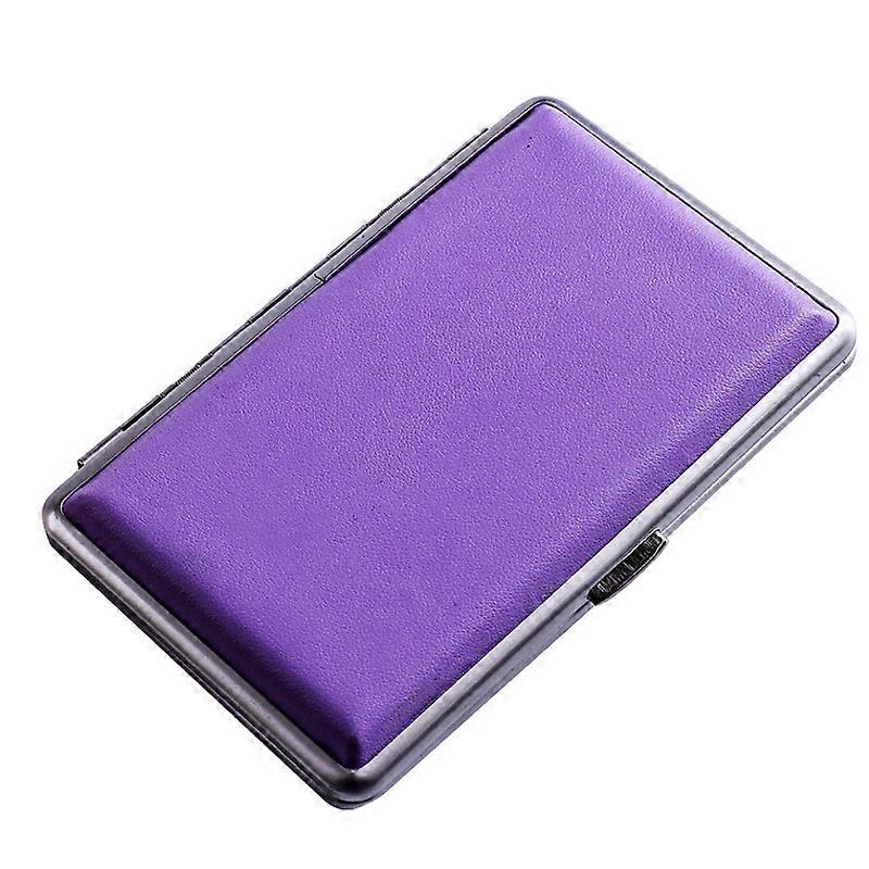 Suncha Women's Cigarette Case Thin Cigarette Case Portable 20 Pcs Lengthened Creative Personalized Leather Automatic Flip