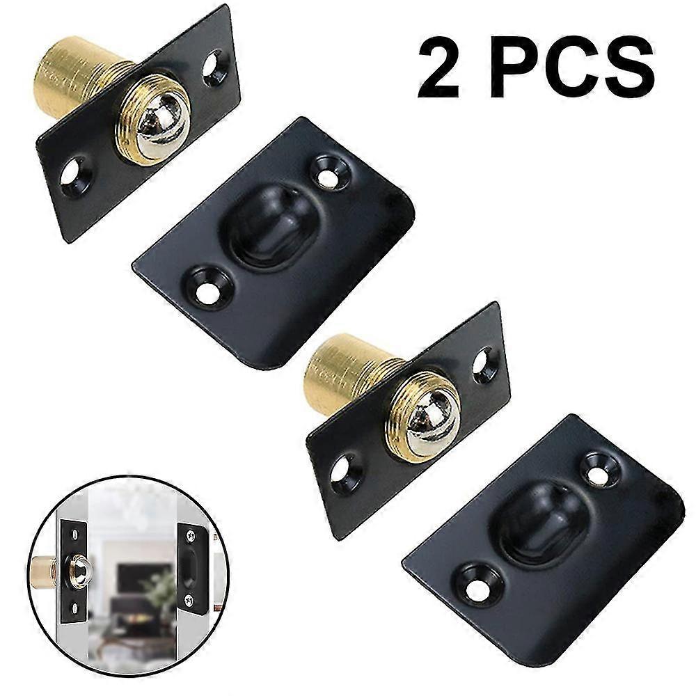 Ball Door Catches For Internal Doors 2 Pack Adjustable,black