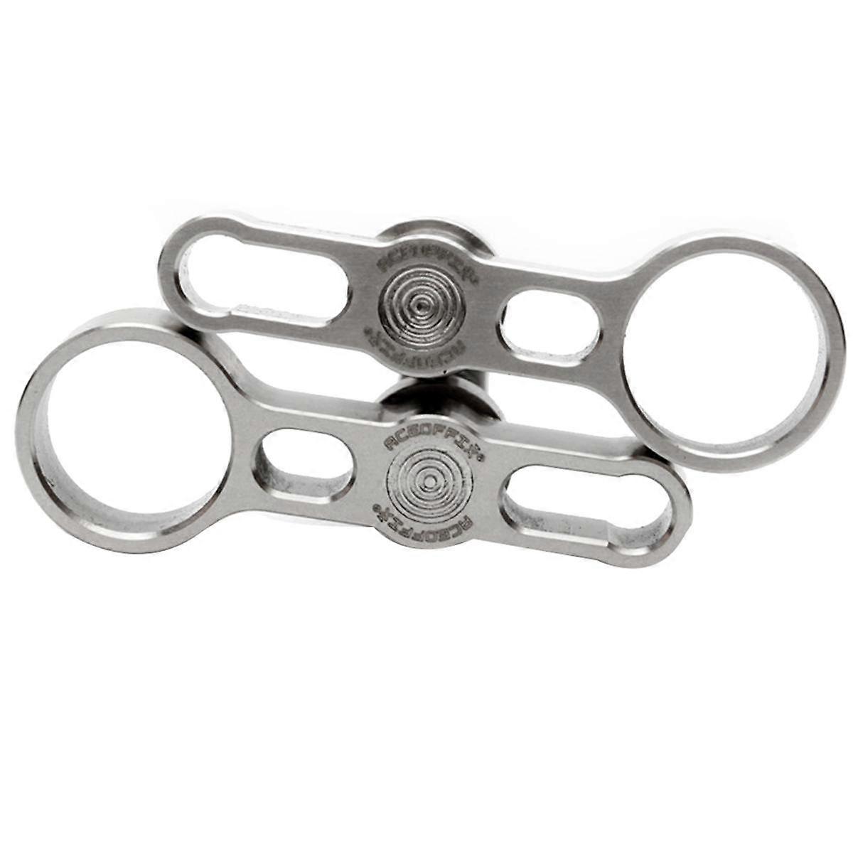-3Ti Hinge Lever Titanium Alloy for for Bike Faucet Knob Folding Frame Buckle Handle 2PCS -Silver