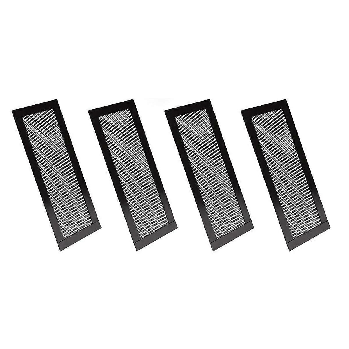 4st magnetiskt golvventilationsskydd 4x10 tums luftventilationsskärmskydd PVC för väggtak golv fångar skräp