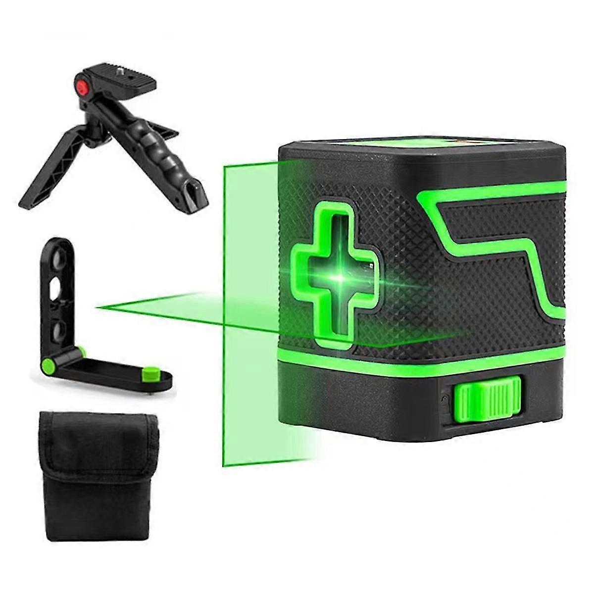 Laser Level, Bright Green Beam Crosshair (with Self-leveling Function), Laser Level Tool, Portable Green Light Level