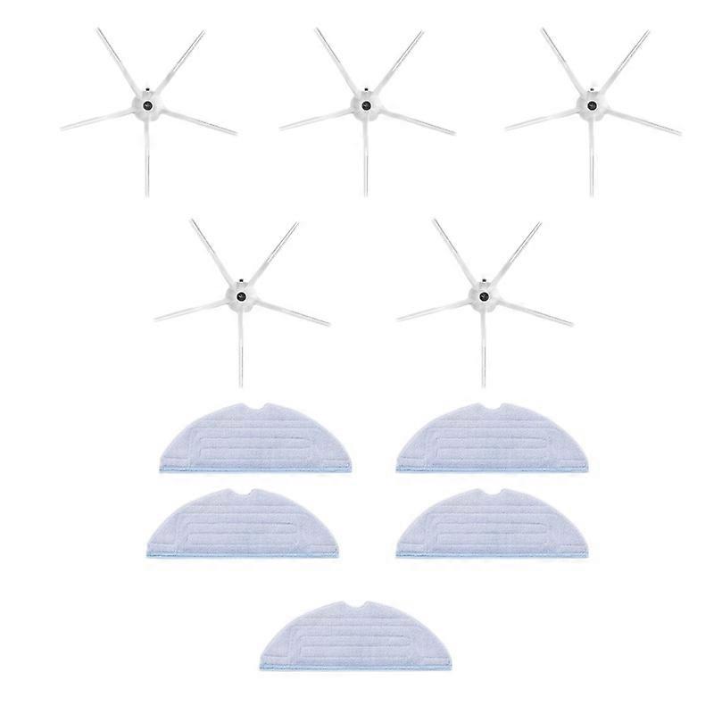 10PCS Mop Cloth Side Brush for T7 T7Plus S7 for Vacuum Cleaner Accessories