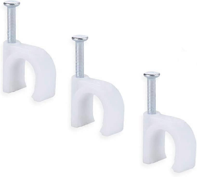 Round Ethernet Cable Wire Clips 100 Pieces - Electrical Cable Staples Cable Nail