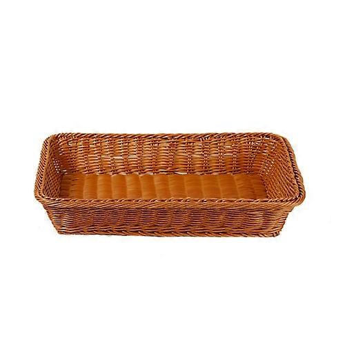 A1744 Rattan Basket Food Fruit Storage Basket Rectangular Fruit Plate