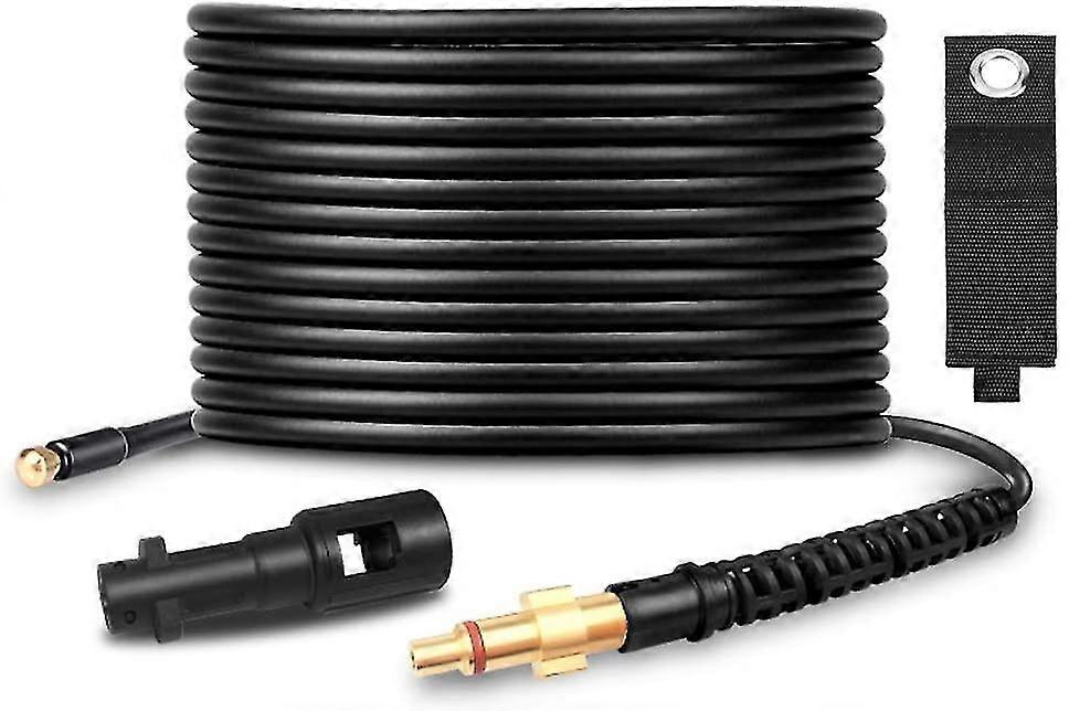 15m מכונת כביסה בלחץ צינור ניקוז & ערכת צינור ניקוי צנרת עם מתאם עבור Karcher Z