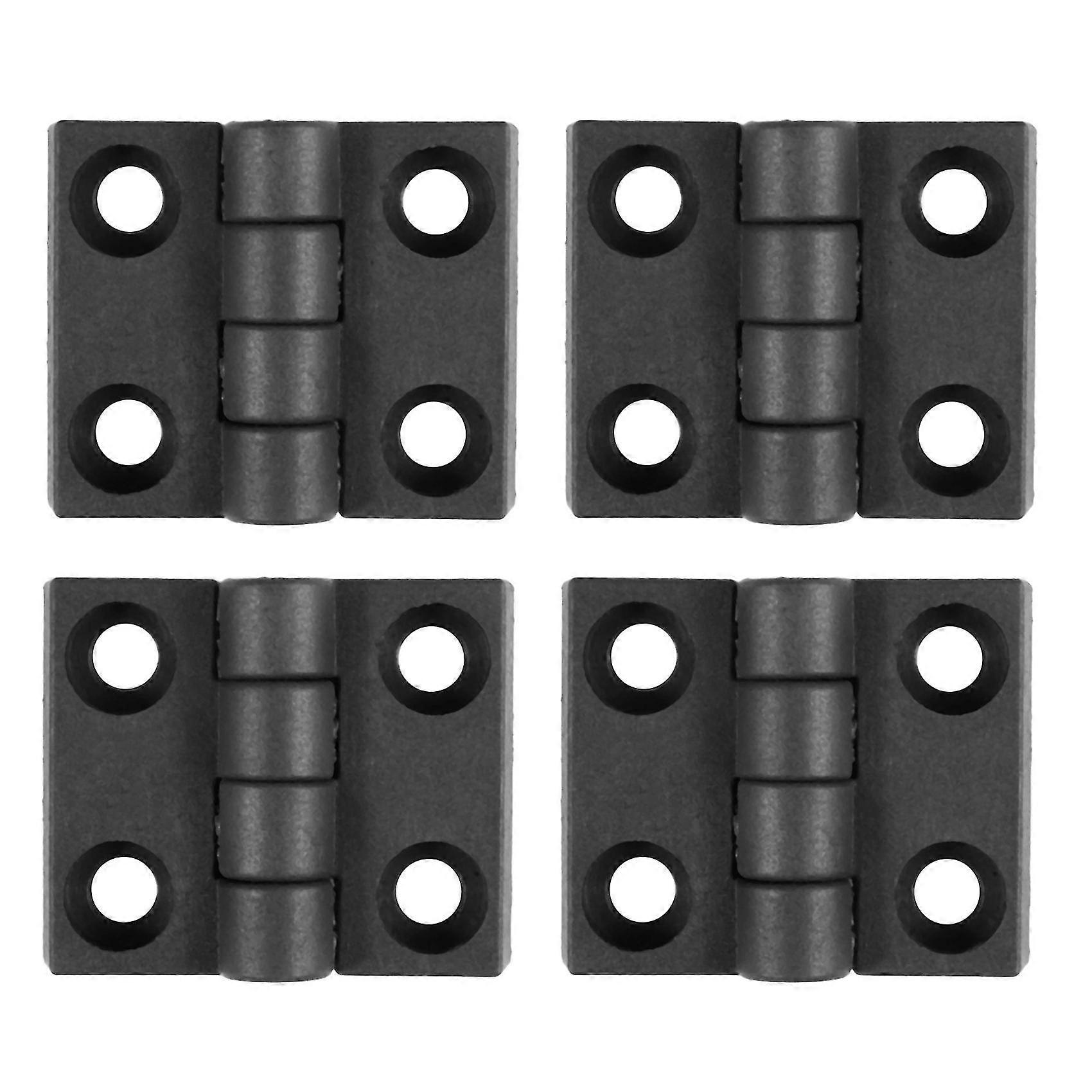 4pcs 63mm X 50mm Cabinet Plastic Hinge Door Hinges Hinge Black