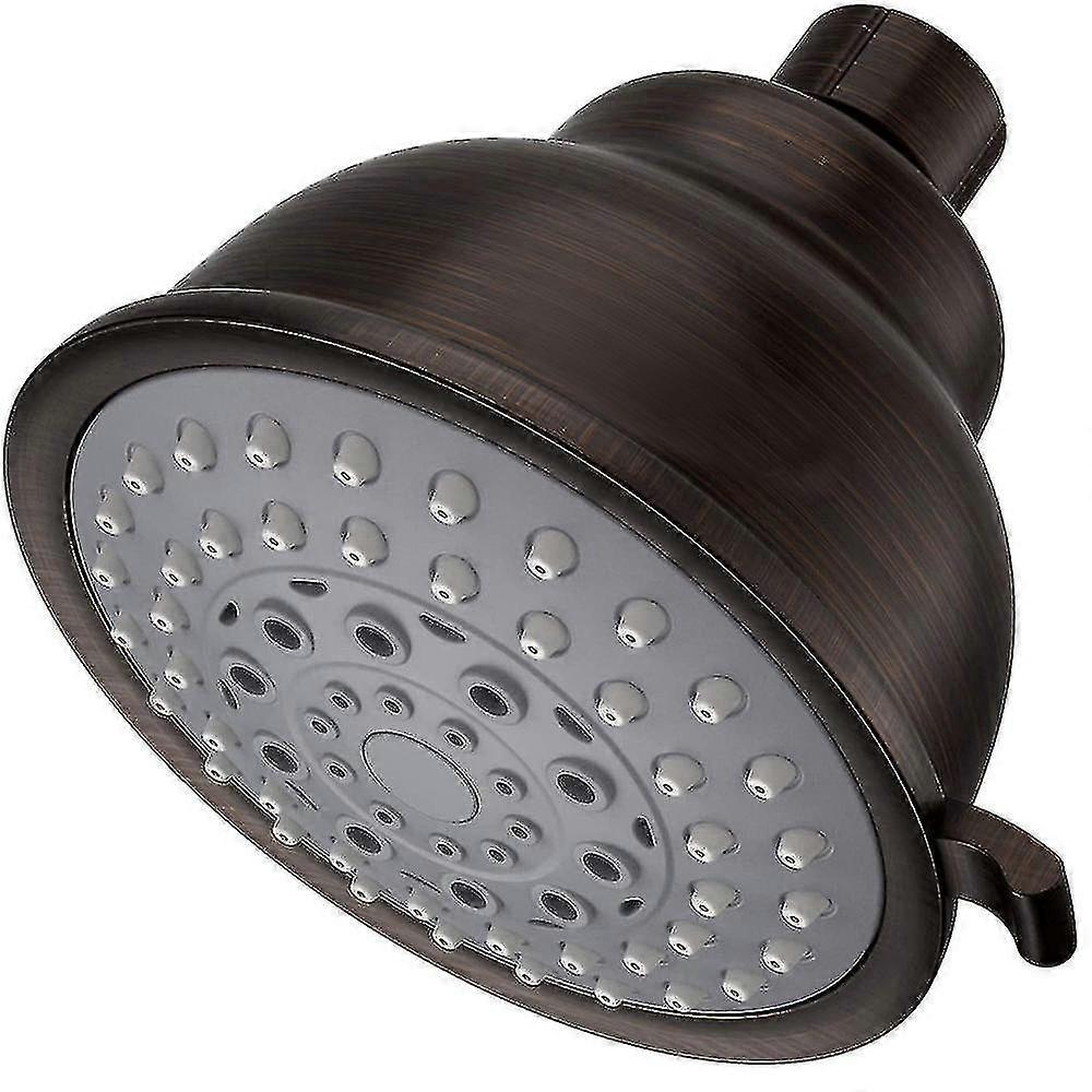 Retro High Pressure Shower Head Rain Fixed Showerhead With 5 Spray Setting