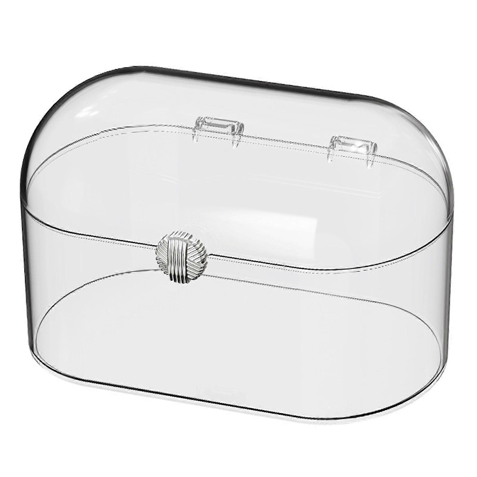 Office Storage Box Dustproof Lid Transparent High Capacity Stationery Cosmetics Desktop Storage Case Household Products KAESI
