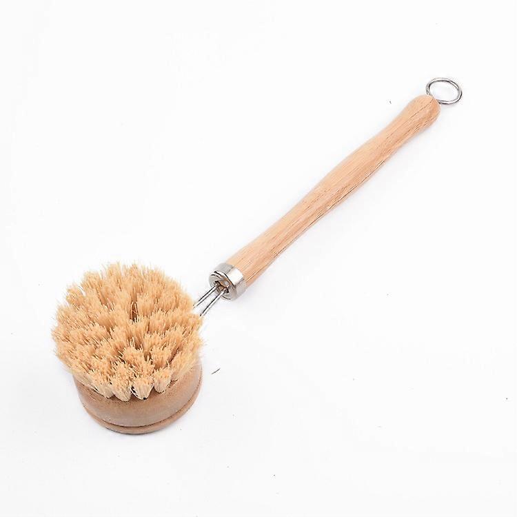 1 Piece Wooden Dish Brush Replaceable Brush Head Normal