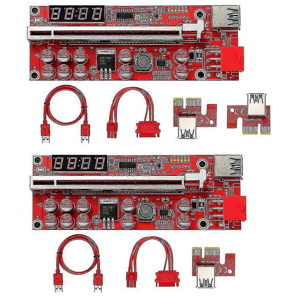 Pci-e 1x To 16x Riser Card, 10 Capacitors,pci-e Riser A