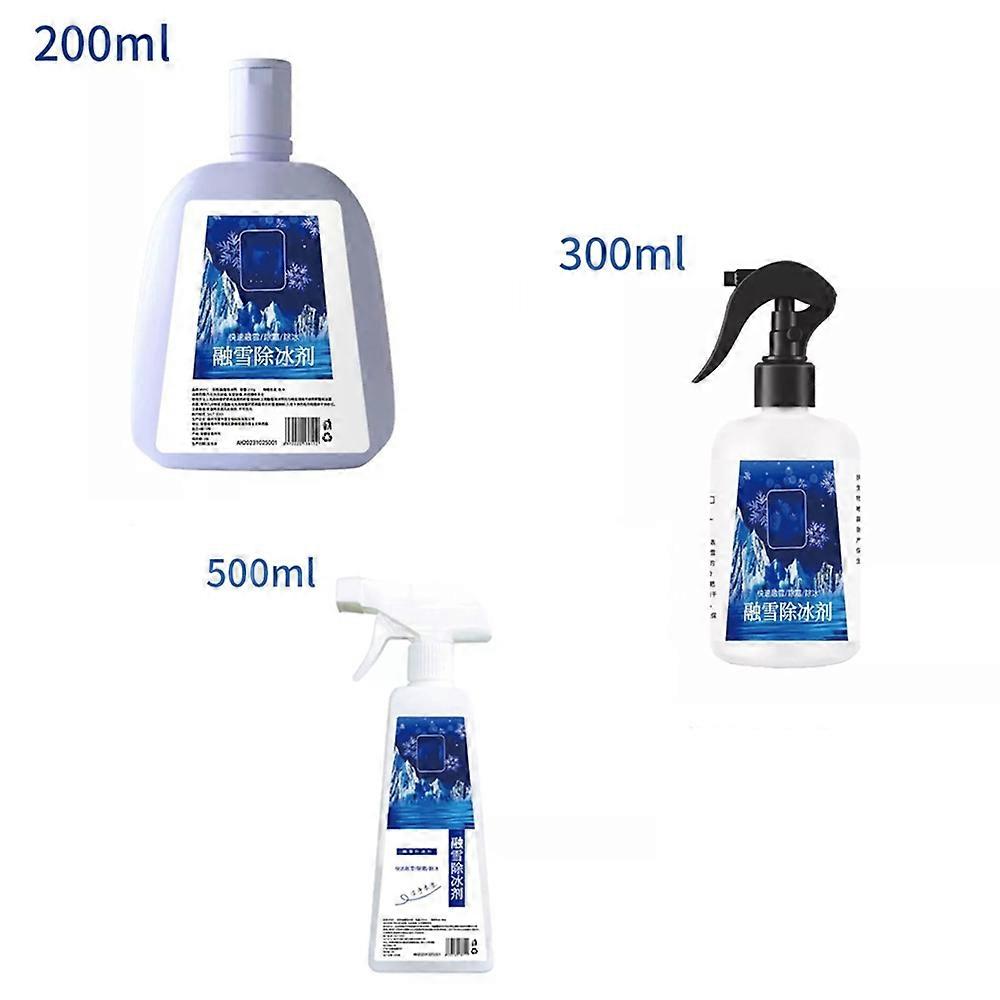 Fast-Acting Ice Melting Spray , 2025 New 200/300/500ml Deicer Spray for Car Windshield
