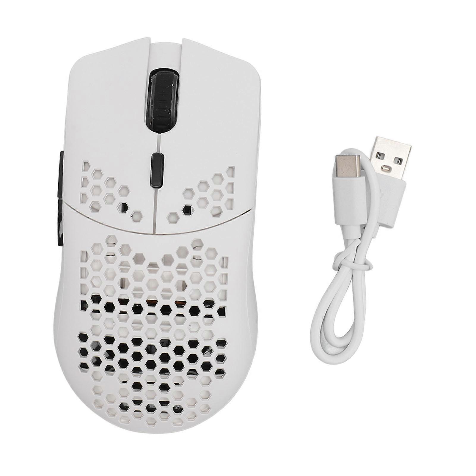 Lightweight RGB Gaming Mouse Ergonomic Design Rechargeable 2.4G Wireless Mouse 7 Buttons Optical Sensor Mouse for Work